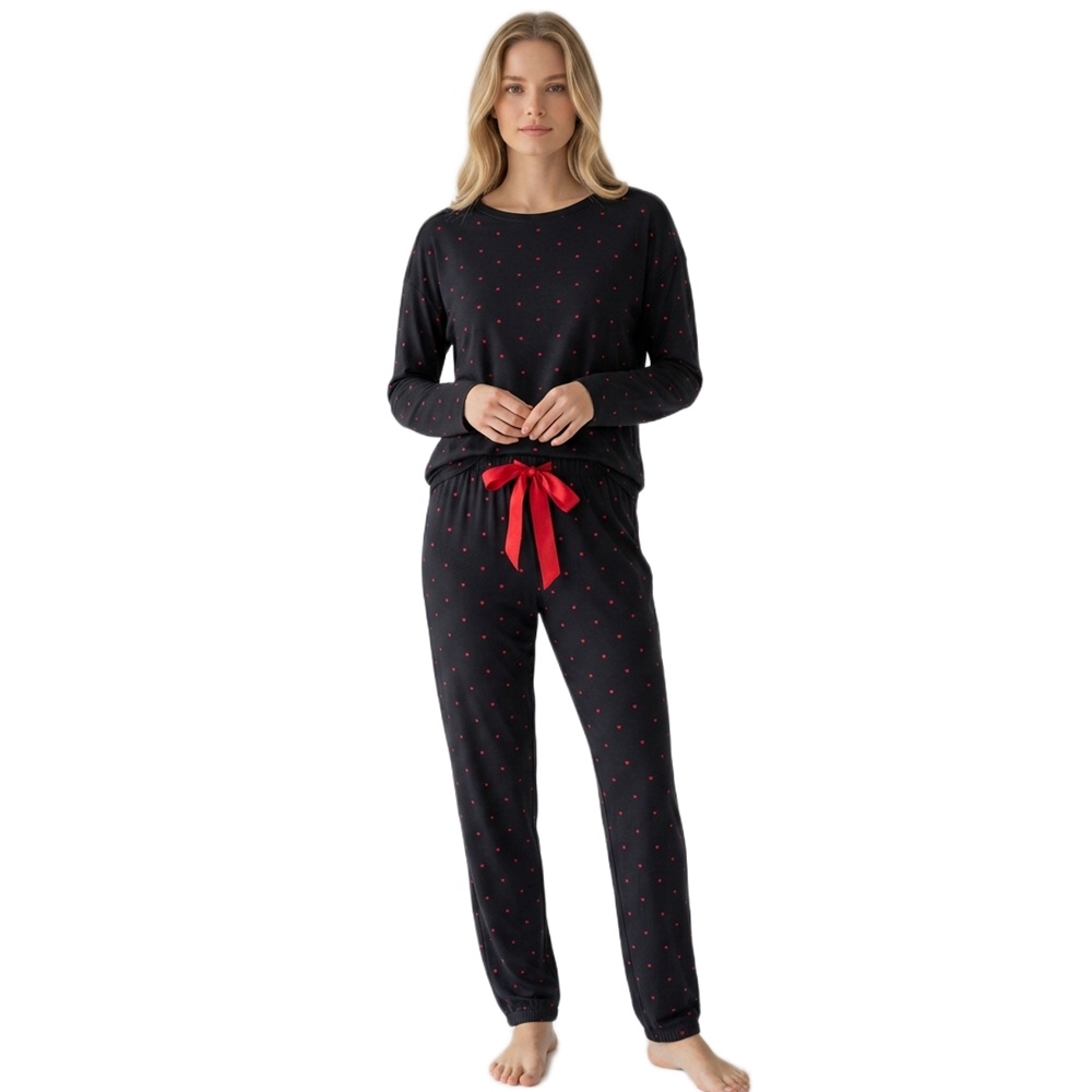 Harmony Γυναικεία Χειμερινή Πυζάμα Βαμβάκι/Modal Regular Fit