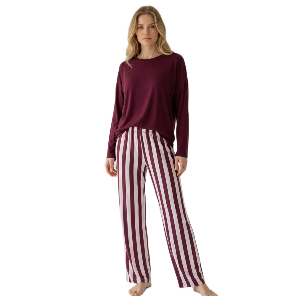 Harmony Γυναικεία Χειμερινή Πυζάμα Micromodal/Viscose Regular fit