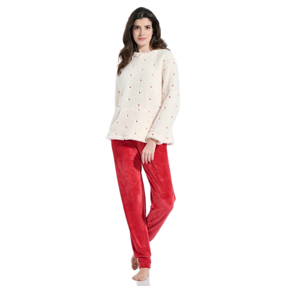 Jeannette Γυναικεία Χειμερινή Ρόμπα Φλις Regular Fit