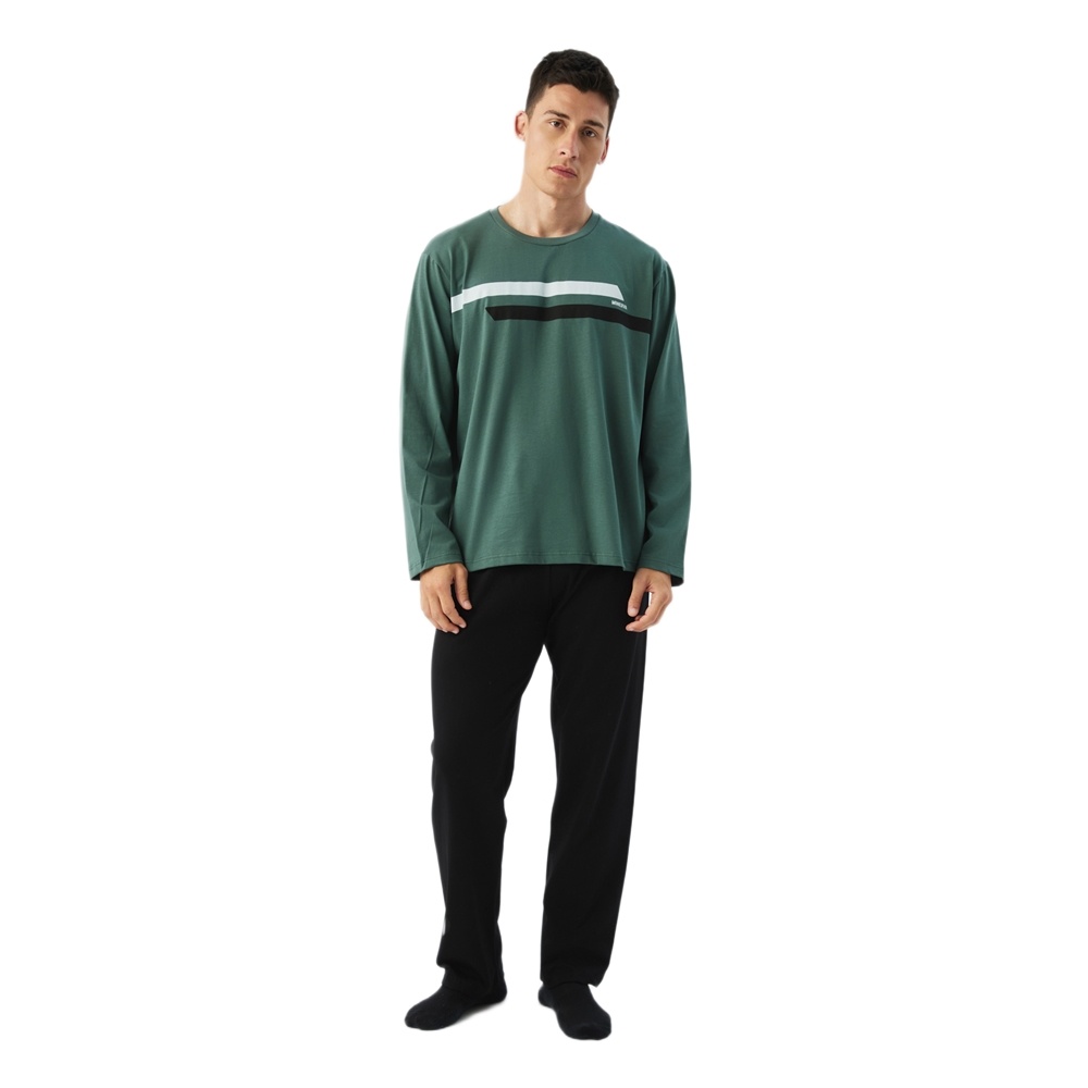 Minerva Ανδρική Χειμερινή Βαμβακερή Πυζάμα Relaxed Fit