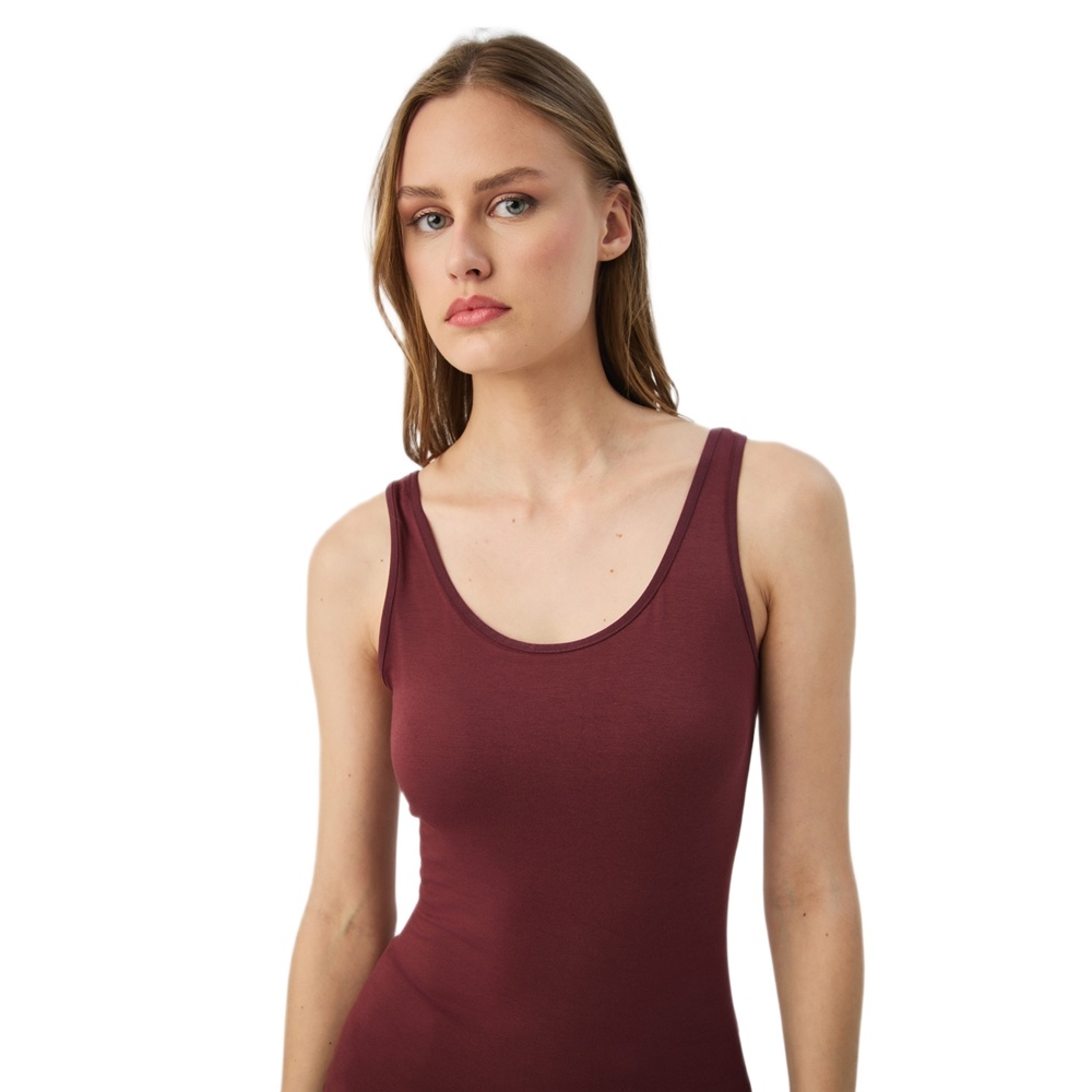 Minerva Fimelle Γυναικείο Φανελάκι Modal Αμάνικο Plus Size