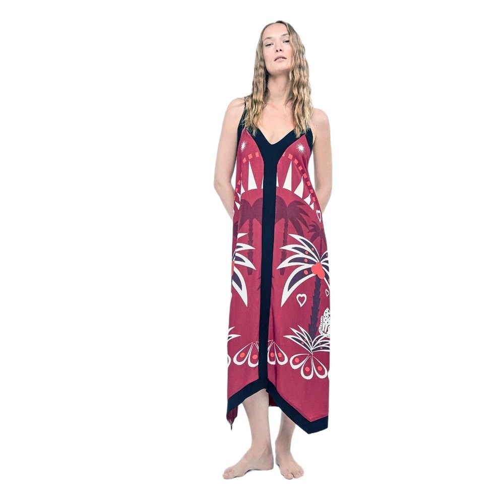 Gisela Γυναικείο Καλοκαιρινό Νυχτικό Σατέν Viscose Regular Fit