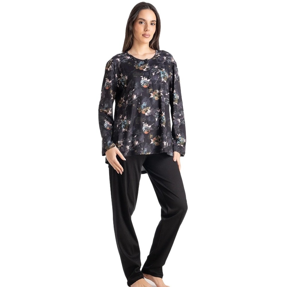 Relax Γυναικεία Χειμερινή Πυζάμα Βαμβάκι/Viscose Regular Fit