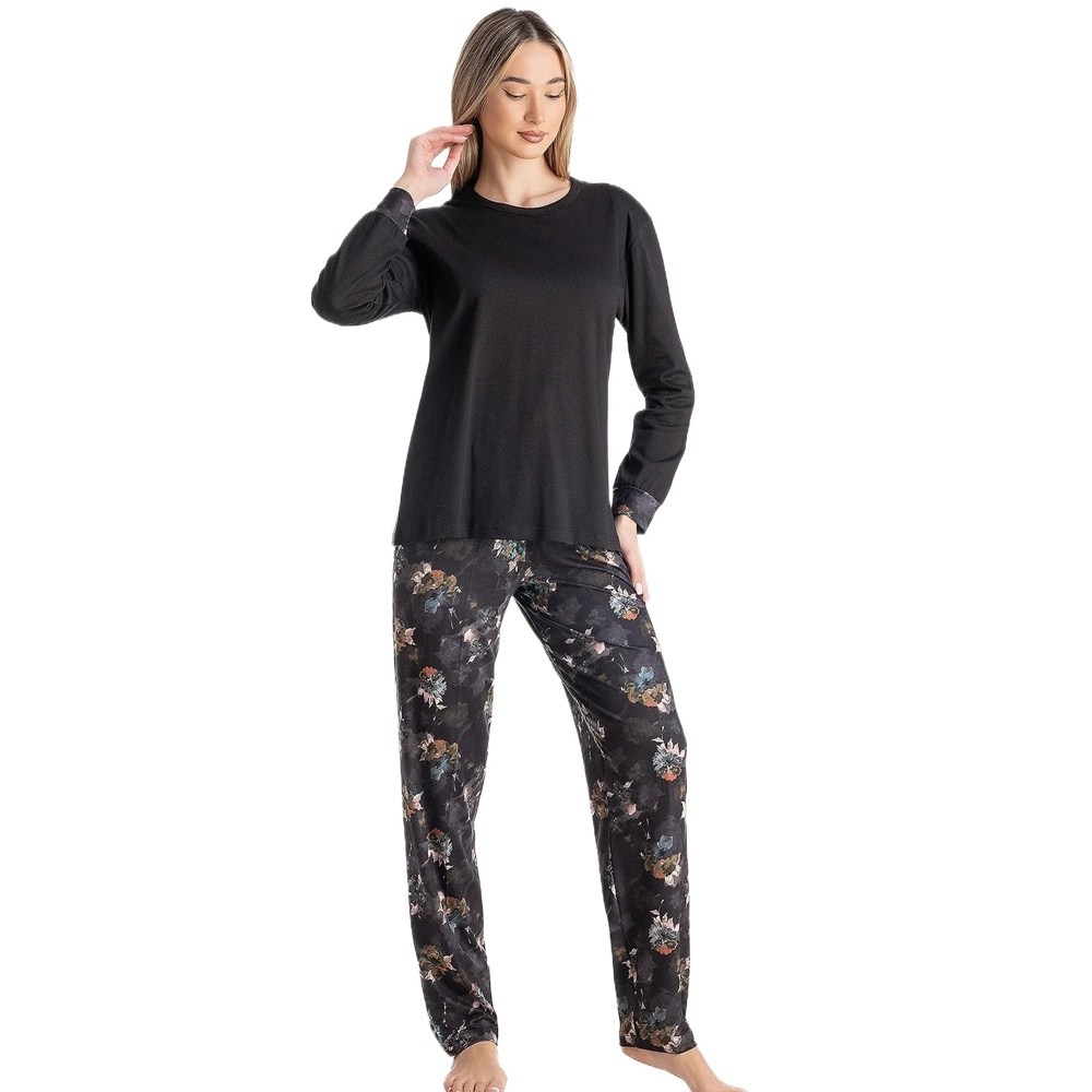 Relax Γυναικεία Χειμερινή Πυζάμα Βαμβάκι/Viscose Regular Fit