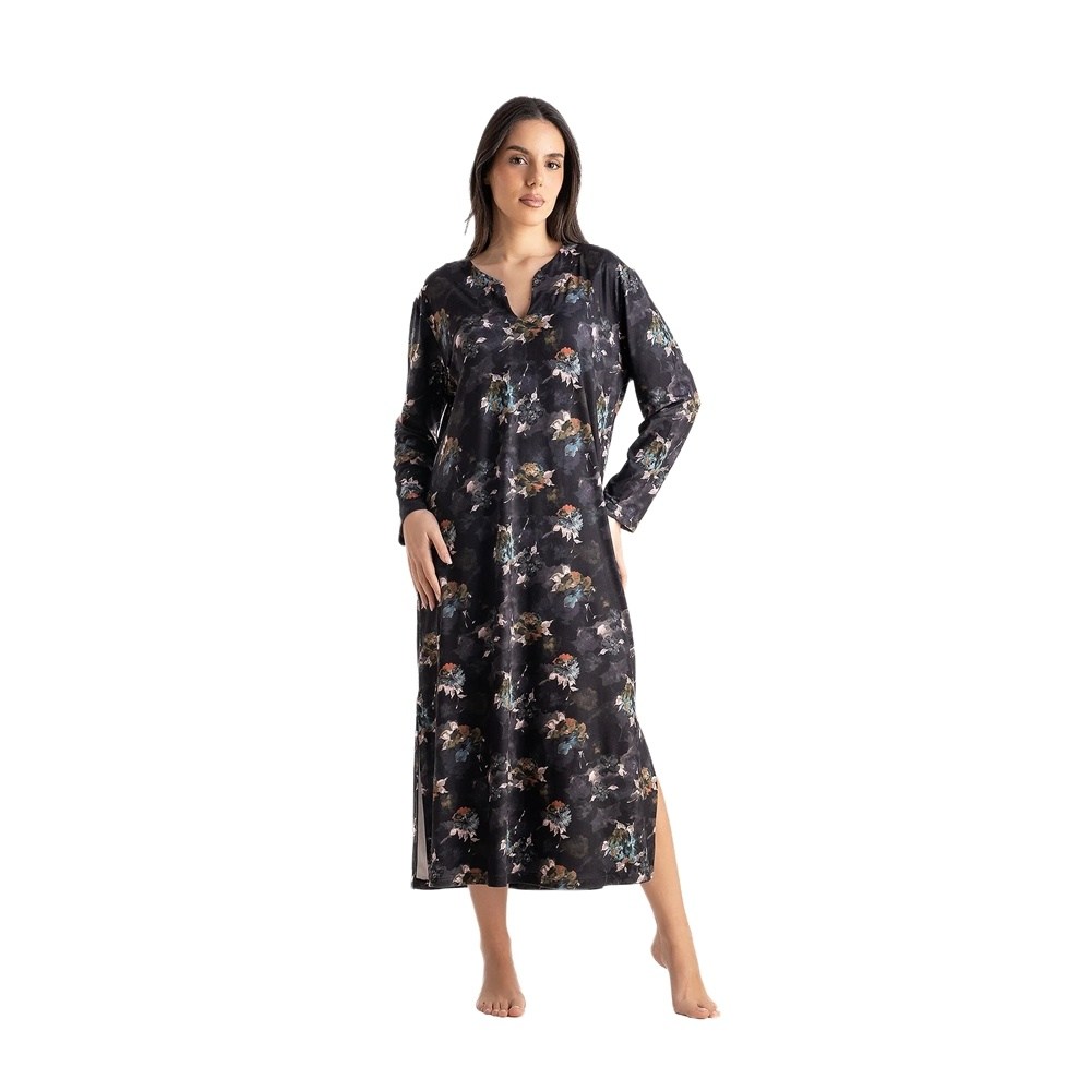 Relax Γυναικείο Χειμερινό Καφτάνι/Homewear Viscose Regular Fit