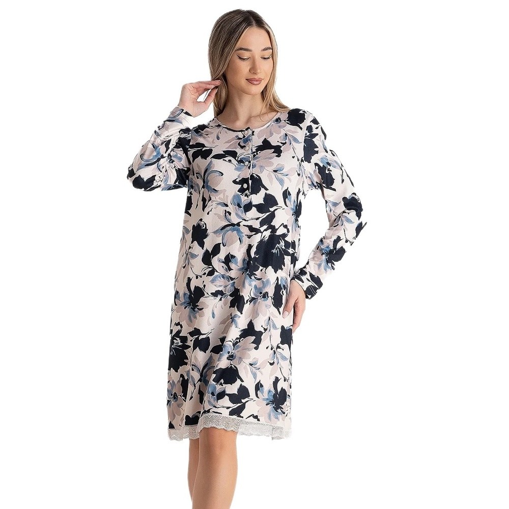 Relax Γυναικείο Χειμερινό Νυχτικό Viscose Regular Fit