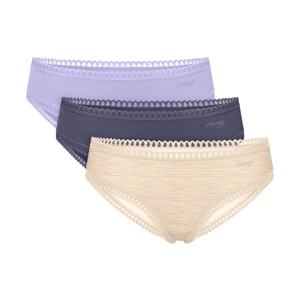 Sloggi Go Crush Hipster Γυναικεία Κυλοτάκια 3ΤΜΧ Βαμβακερά