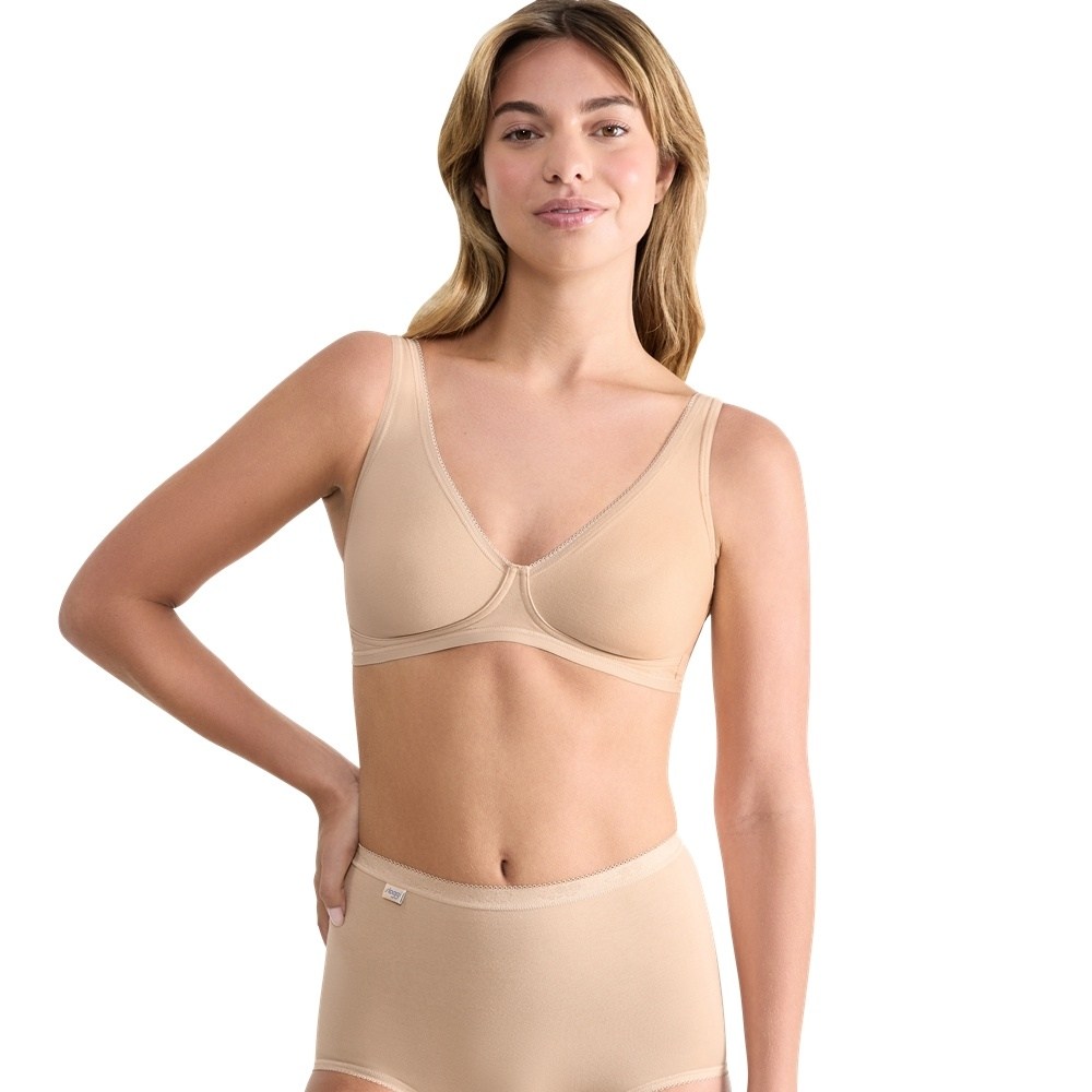 Sloggi Basic+Soft Bra Γυναικείο Σουτιέν Χωρίς Μπανέλα Χωρίς Ενίσχυση Βαμβακερό Cup B-C