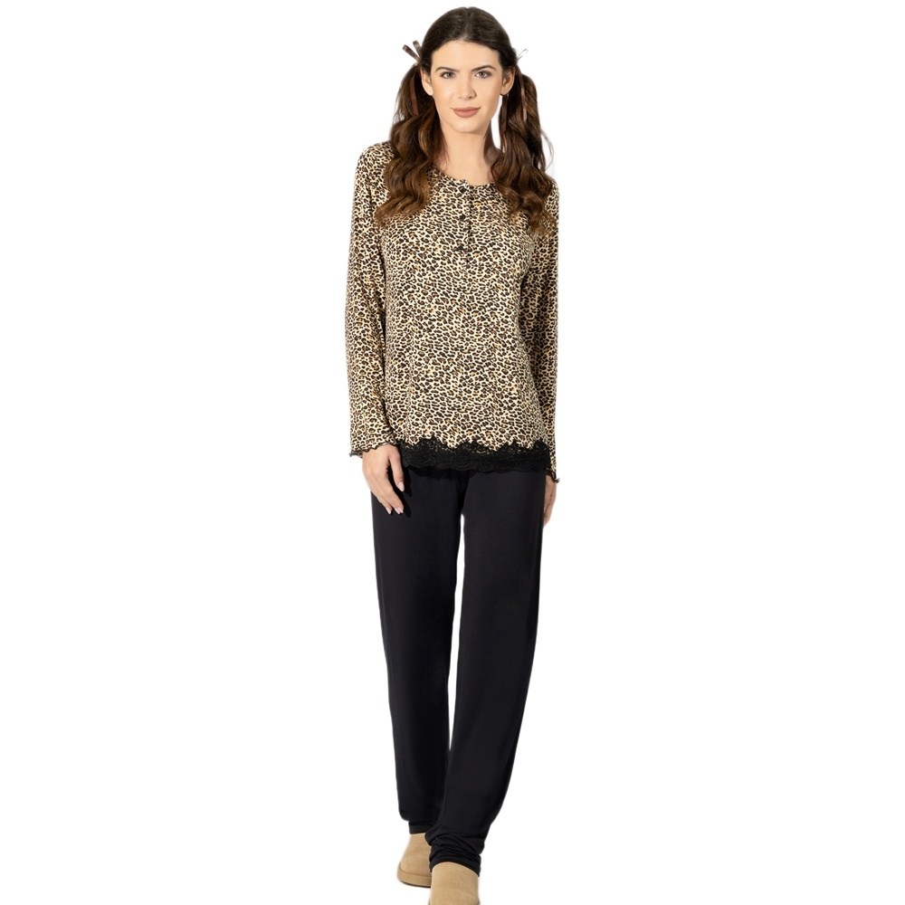 Harmony Γυναικεία Χειμερινή Πυζάμα Micromodal Regular Fit