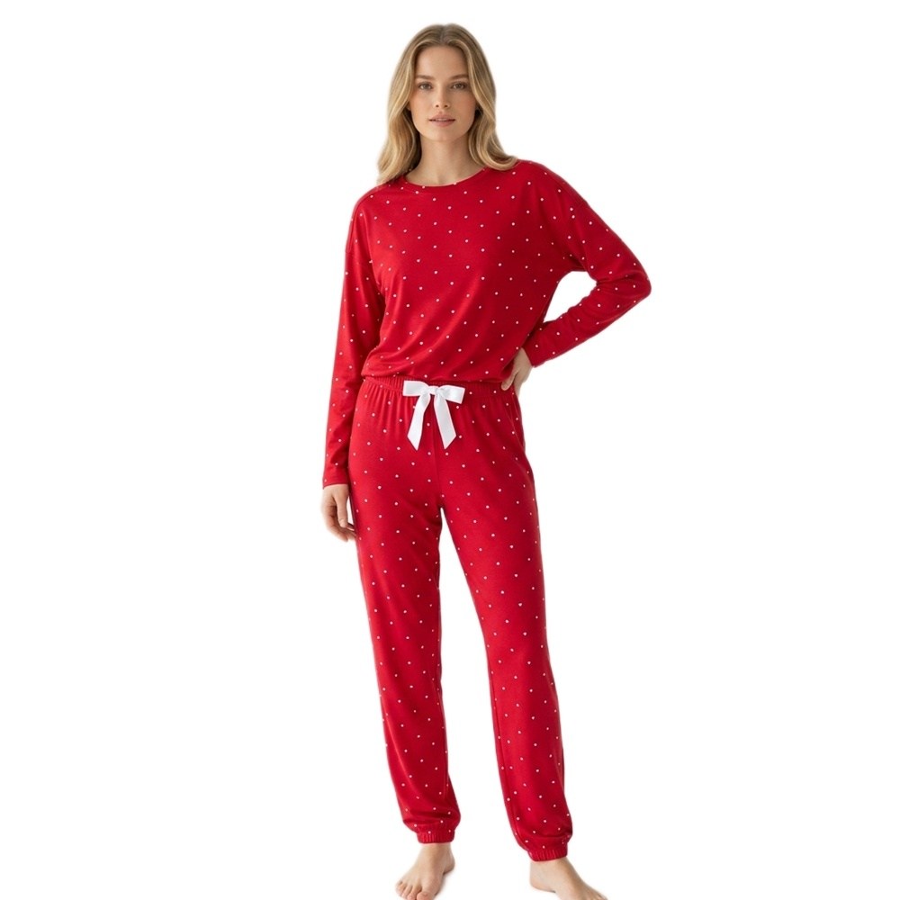 Harmony Γυναικεία Χειμερινή Πυζάμα Βαμβάκι/Modal Regular Fit