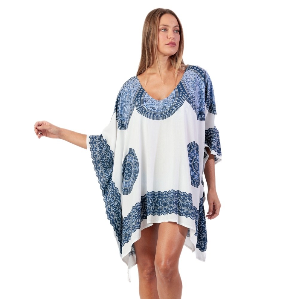 Admas Γυναικείο Καφτάνι Beachdress Viscose Regular Fit