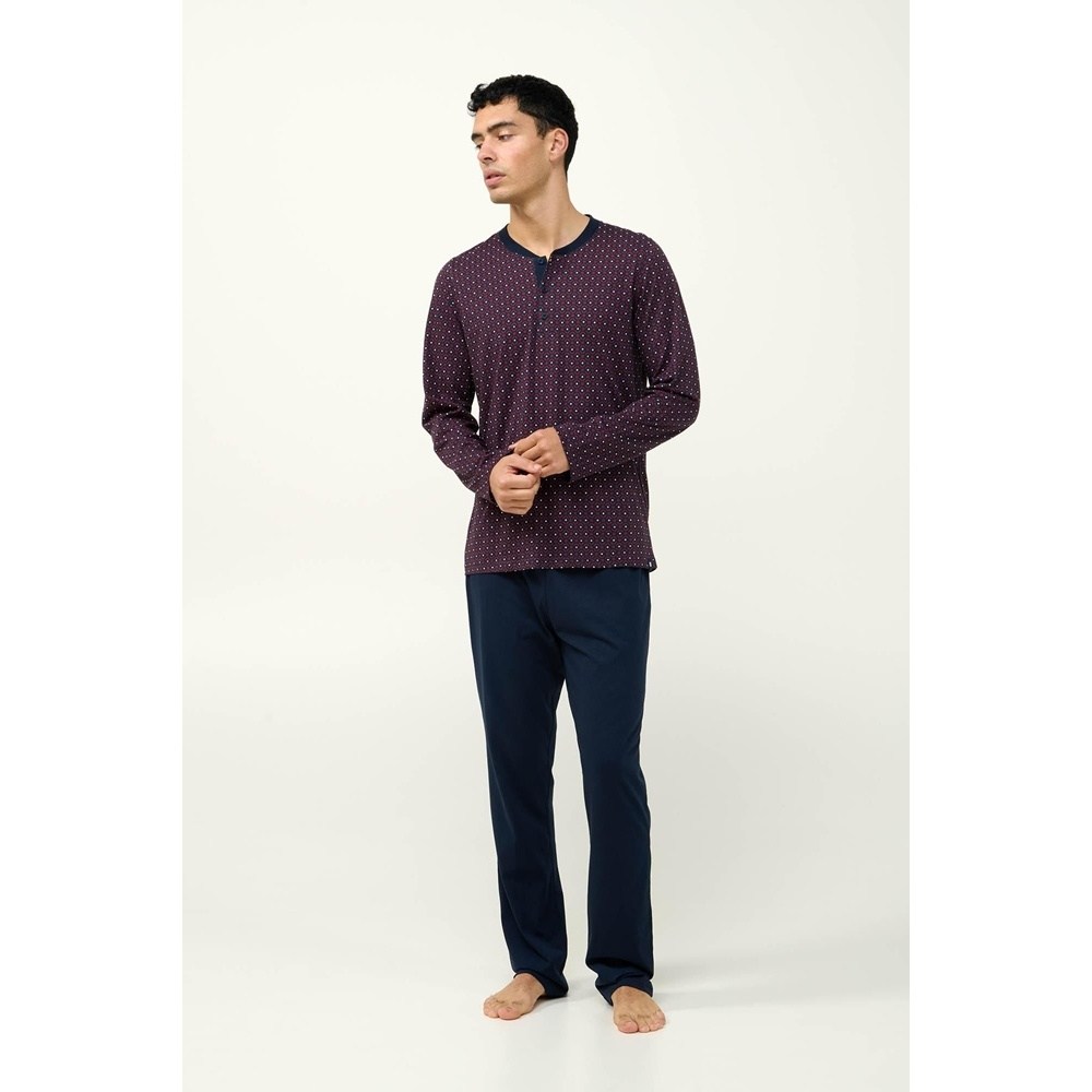 Vamp Ανδρική Χειμερινή Βαμβακερή Πυζάμα Regular Fit