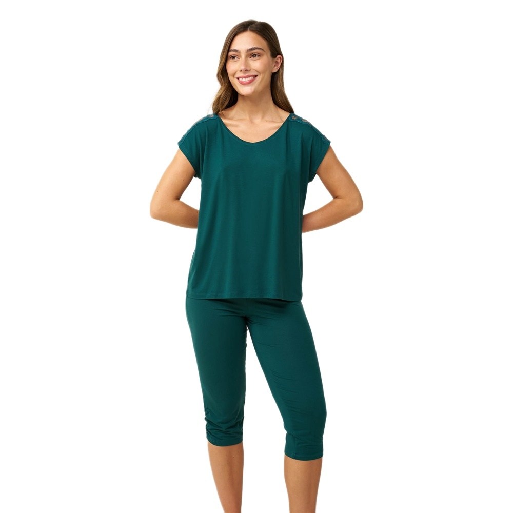 Vamp Γυναικεία Καλοκαρινή Πυζάμα Micromodal Regular Fit