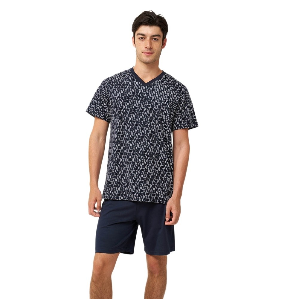 Vamp Ανδρική Καλοκαιρινή Βαμβακερή Πυζάμα Regular Fit