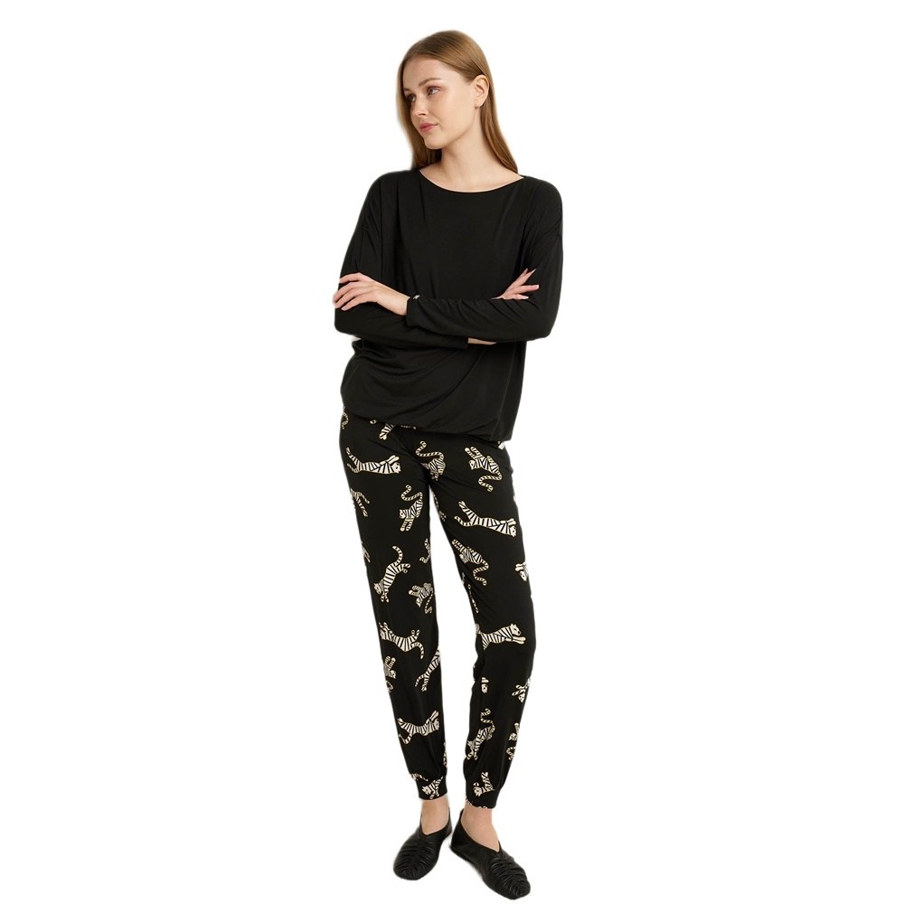 Vamp Γυναικεία Χειμερινή Πυζάμα Micromodal Regular Fit