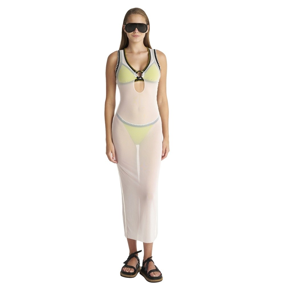 Blu4U Γυναικείο Φόρεμα Παραλίας Beachdress Regular Fit