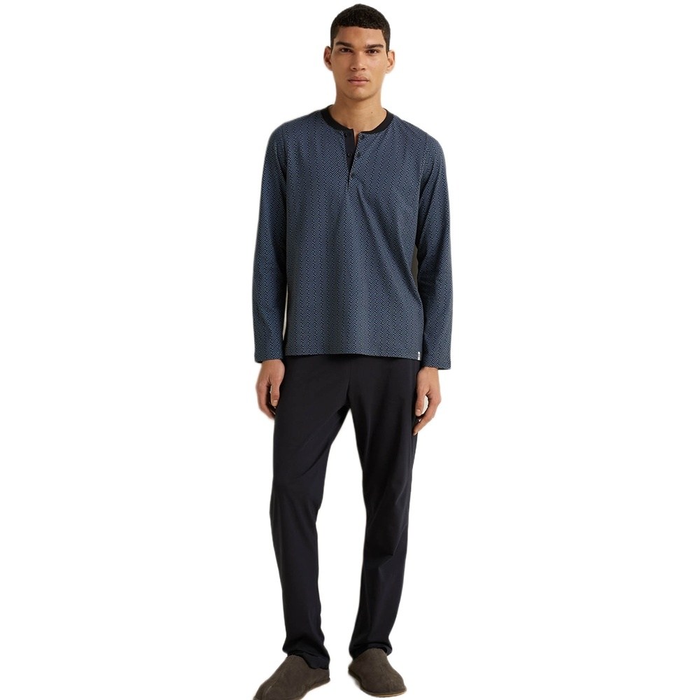 Vamp Ανδρική Χειμερινή Βαμβακερή Πυζάμα Regular Fit