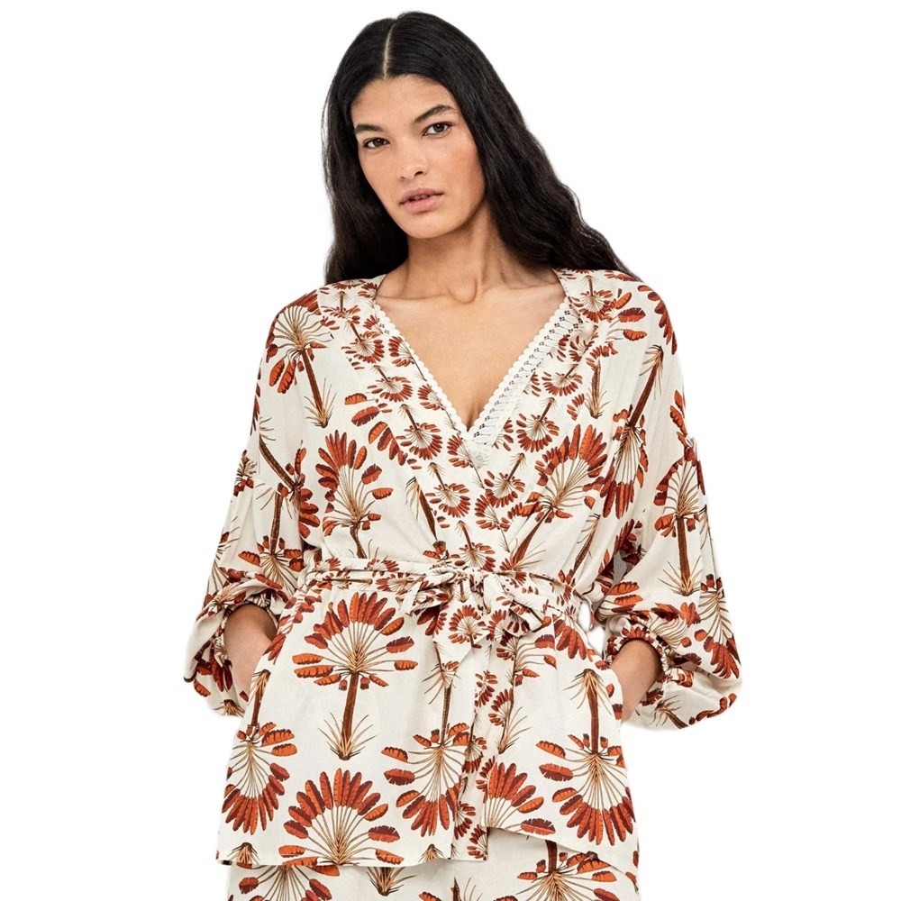 Gisela Γυναικεία Καλοκαιρινή Ρόμπα Viscose Regular Size
