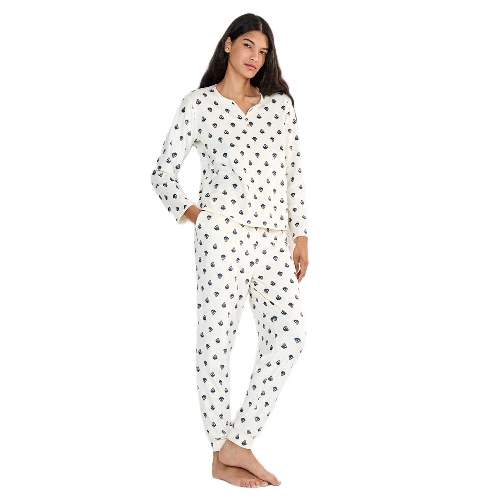 Gisela Γυναικεία Χειμερινή Πυζάμα Polyester Regular Fit