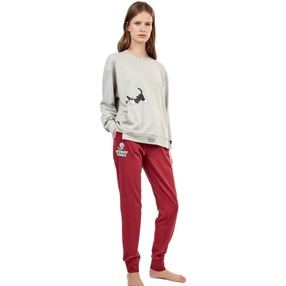 Gisela Γυναικεία Χειμερινή Πυζάμα Με Βαμβάκι Regular Fit