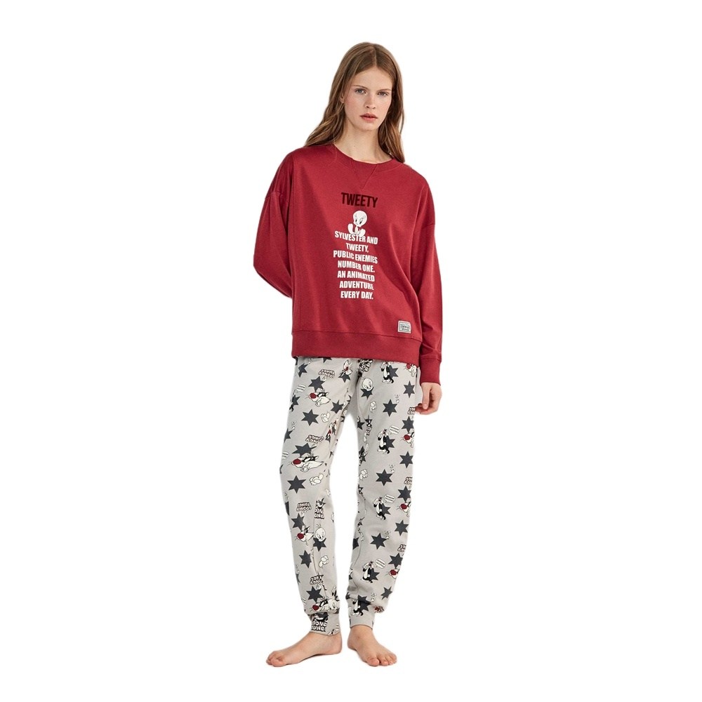 Gisela Γυναικεία Χειμερινή Πυζάμα Με Βαμβάκι Regular Fit