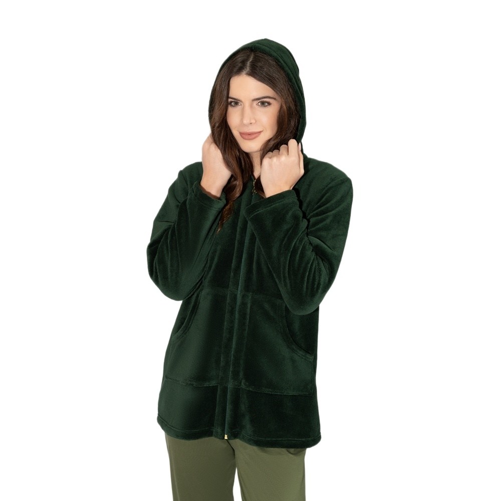Harmony Γυναικεία Χειμερινή Ρόμπα Φλις Regular Fit