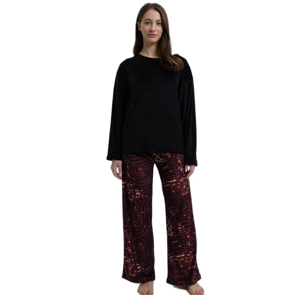 Giota Γυναικεία Χειμερινή Βελούδινη Πυζάμα - Homewear Regular Fit