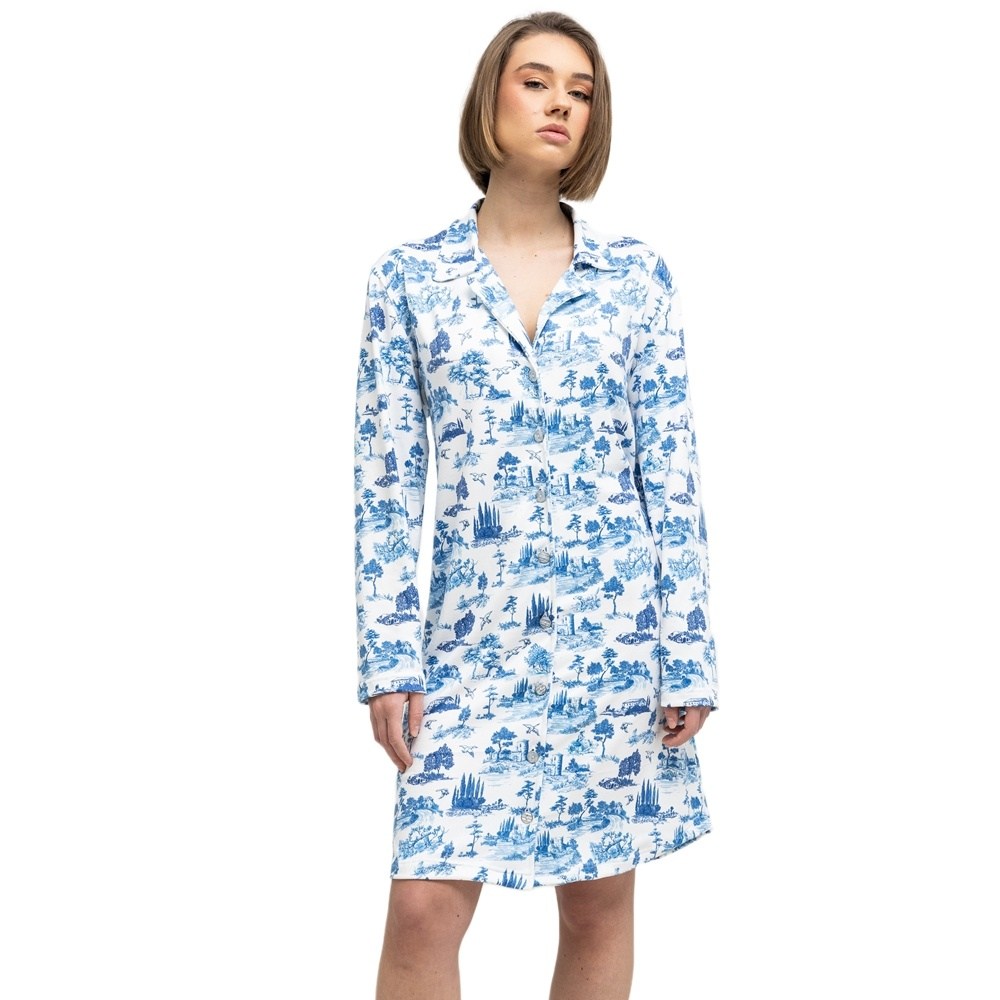 Loe by Giota Γυναικείο Χειμερινό Νυχτικό Polyester Regular Fit