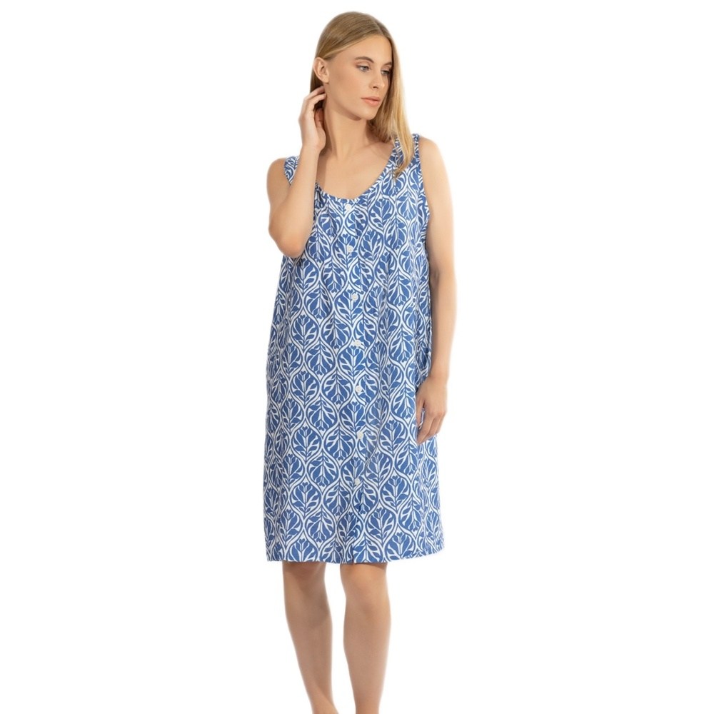 Harmony Γυναικείο Φόρεμα Θαλάσσης- Homewear Viscose Regular Fit