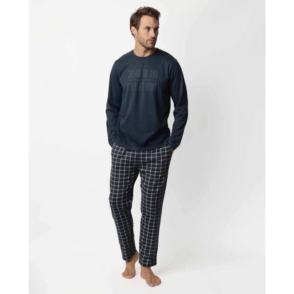 Admas Ανδρική Χειμερινή Πυζάμα Με Βαμβάκι Regular Fit