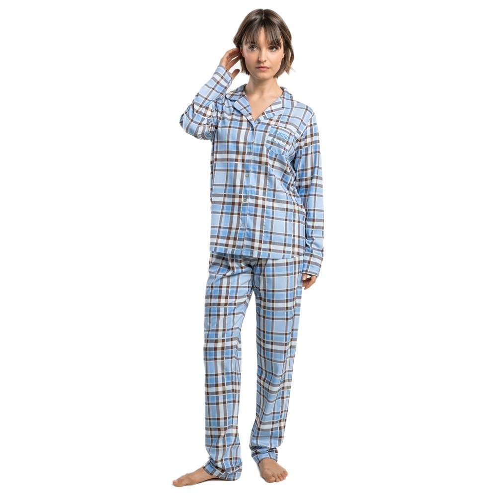 Admas Γυναικεία Χειμερινή Πυζάμα Βαμβάκι- Viscose Regular Fit