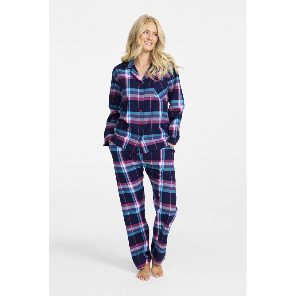 Damella Γυναικεία Χειμερινή Βαμβακερή Πυζάμα Regular Fit