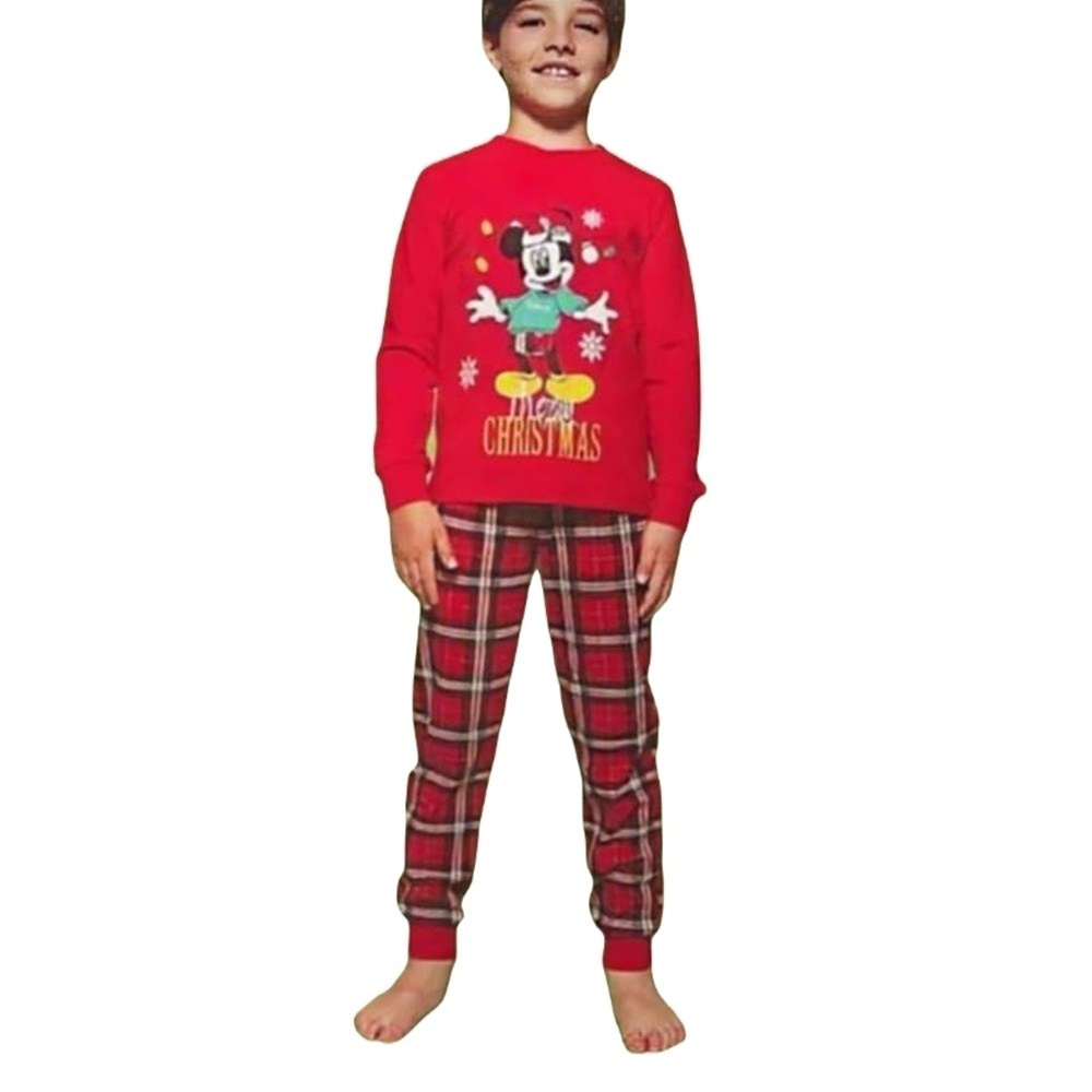 Sabor Disney Αγορίστικη Πυζάμα Christmas Βαμβακερή Regular Fit