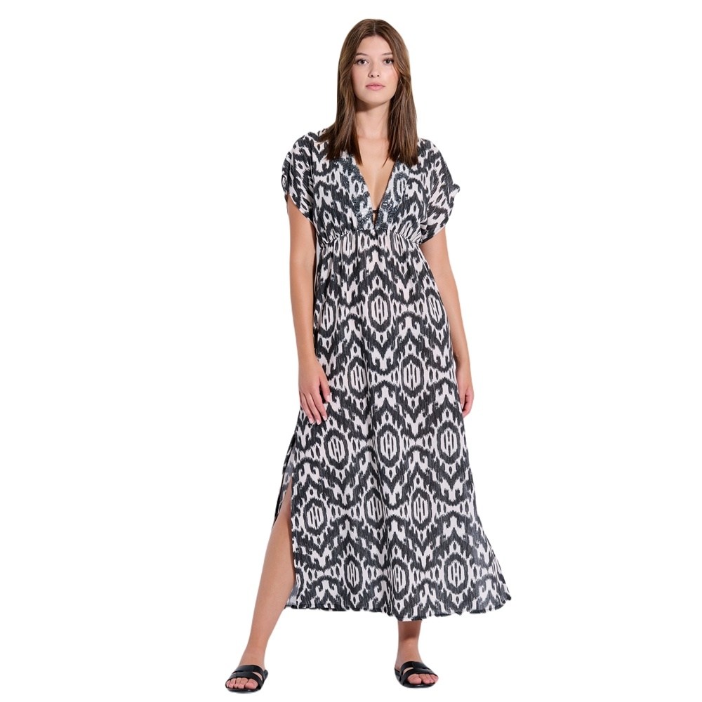 Jeannette Γυναικείο Φόρεμα- Beachdress Viscose Relaxed Fit