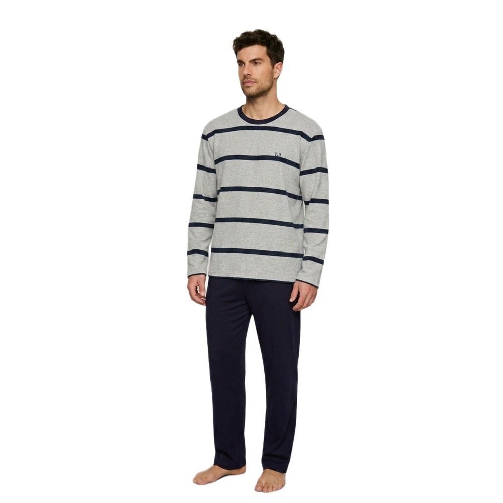 Harmony Ανδρική Χειμερινή Πυζάμα Με Βαμβακι Regular Fit