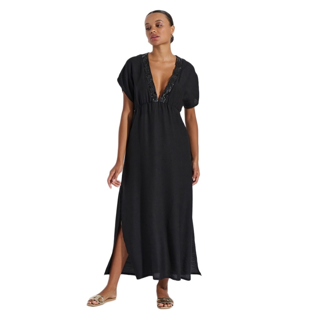Jeannette Γυναικείο Φόρεμα- Beachdress Viscose Relaxed Fit
