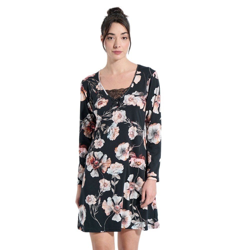 Jeannette Γυναικείο Χειμερινό Νυχτικό Βαμβάκι Regular Fit