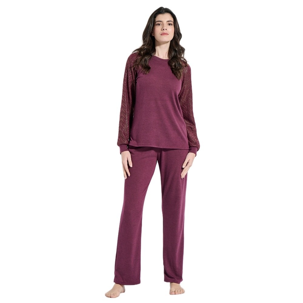 Jeannette Γυναικεία Χειμερινή Φόρμα Homewear Regular Fit