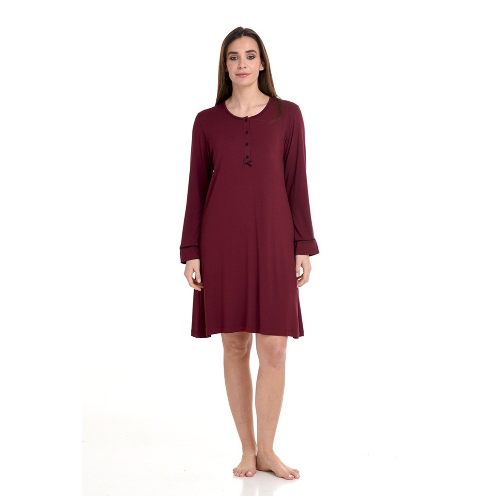 Zen by Daisy Γυναικείο Χειμερινό Νυχτικό ViscoseRegular Fit