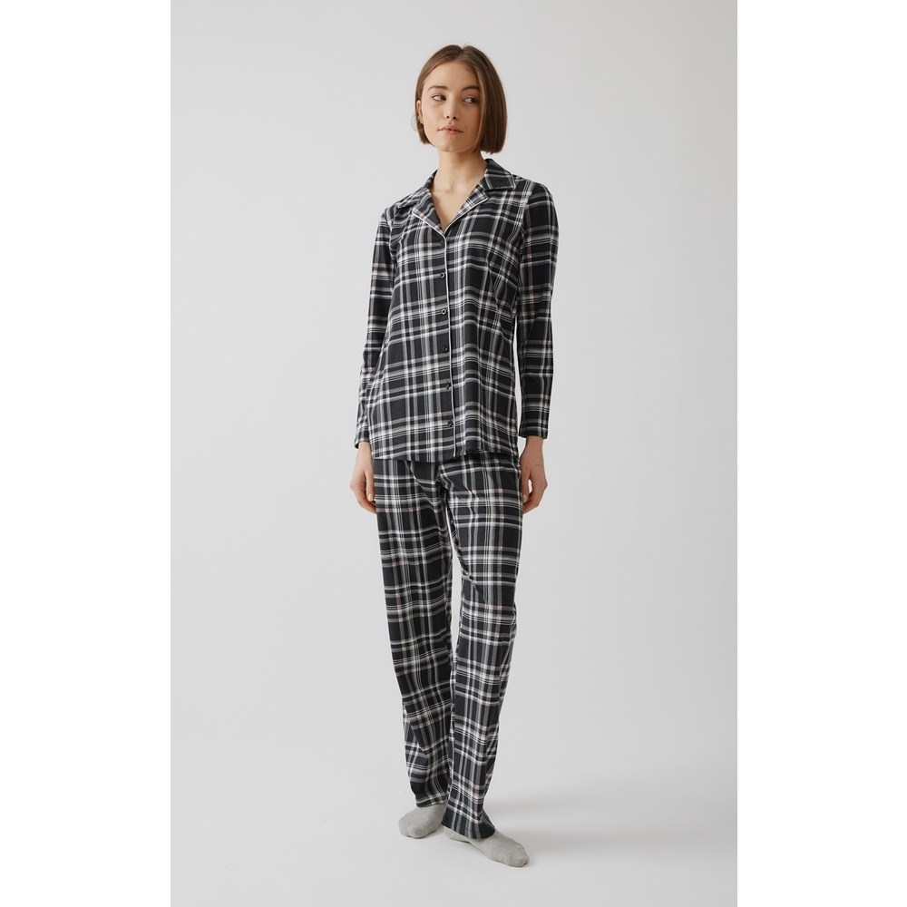 Minerva Γυναικεία Χειμερινή Βαμβακερή Πυζάμα Relaxed Fit