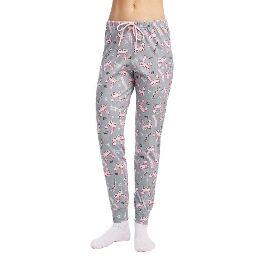 Minerva Γυναικείο Βαμβακερό Παντελόνι Πυζάμας Relaxed Fit