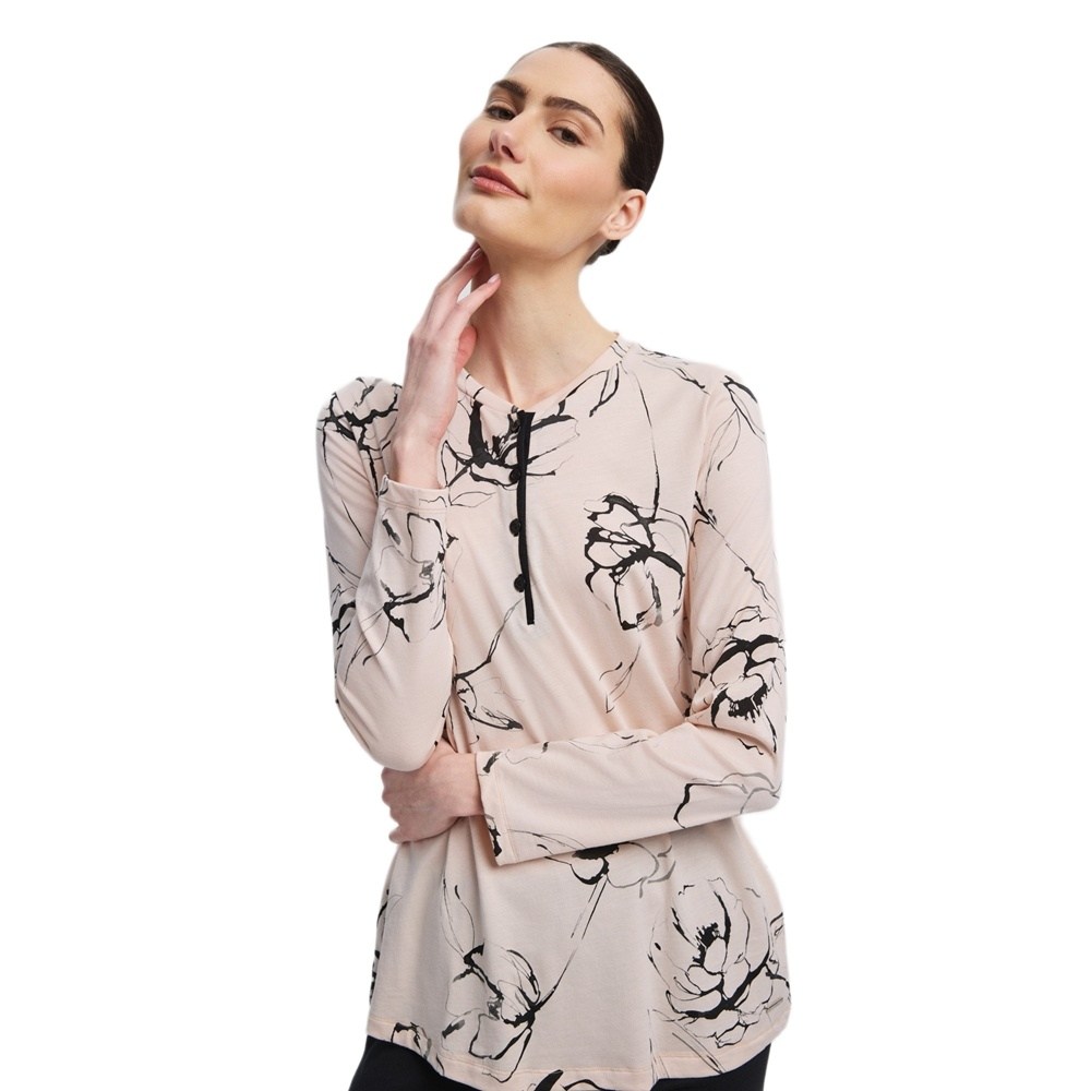Minerva Γυναικεία Χειμερινή Πυζάμα Βαμβάκι-Modal Relaxed Fit Plus Size