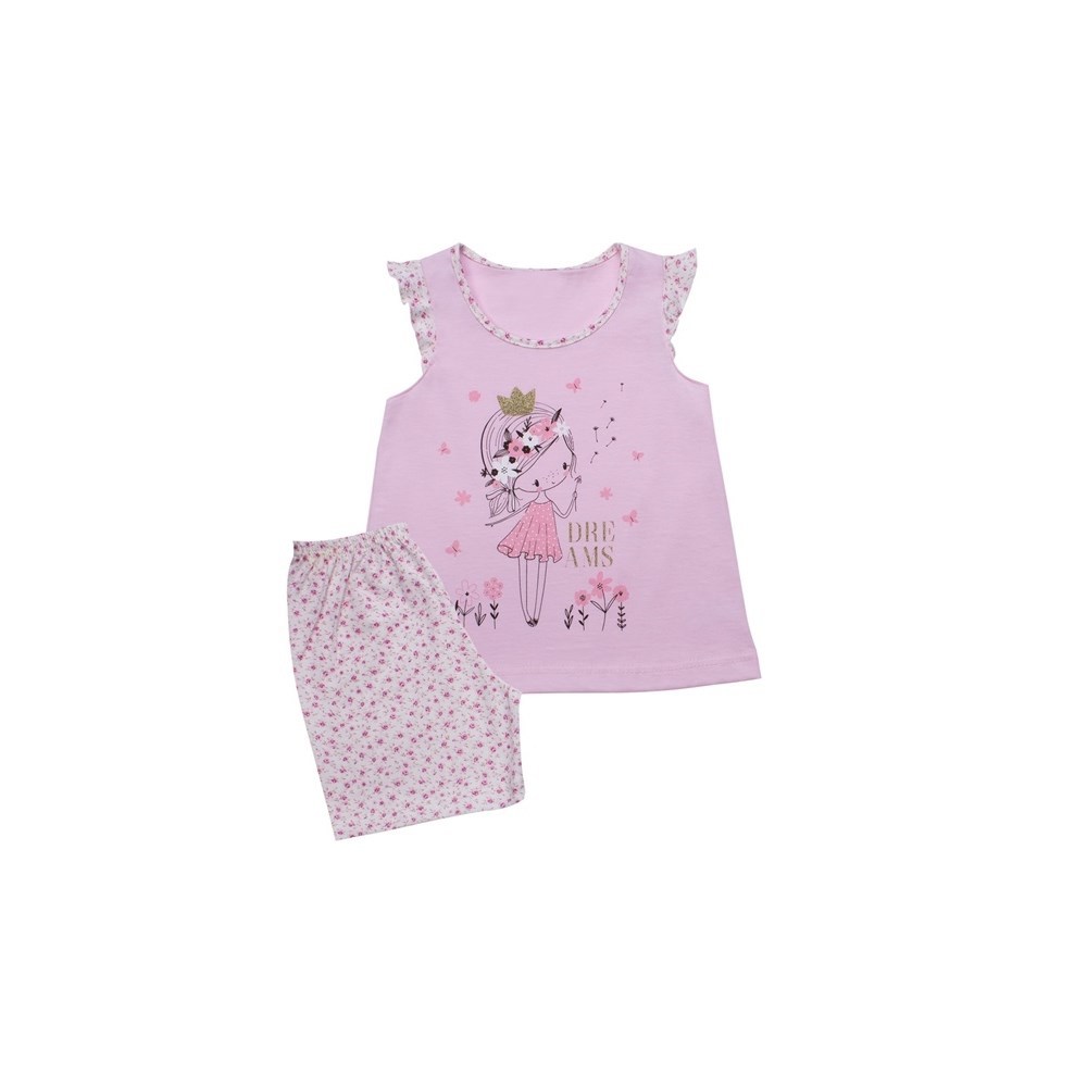 Minerva Baby Girl Πυζαμάκι Κοριτσίστικο Baby Princess Dreams 90-61781