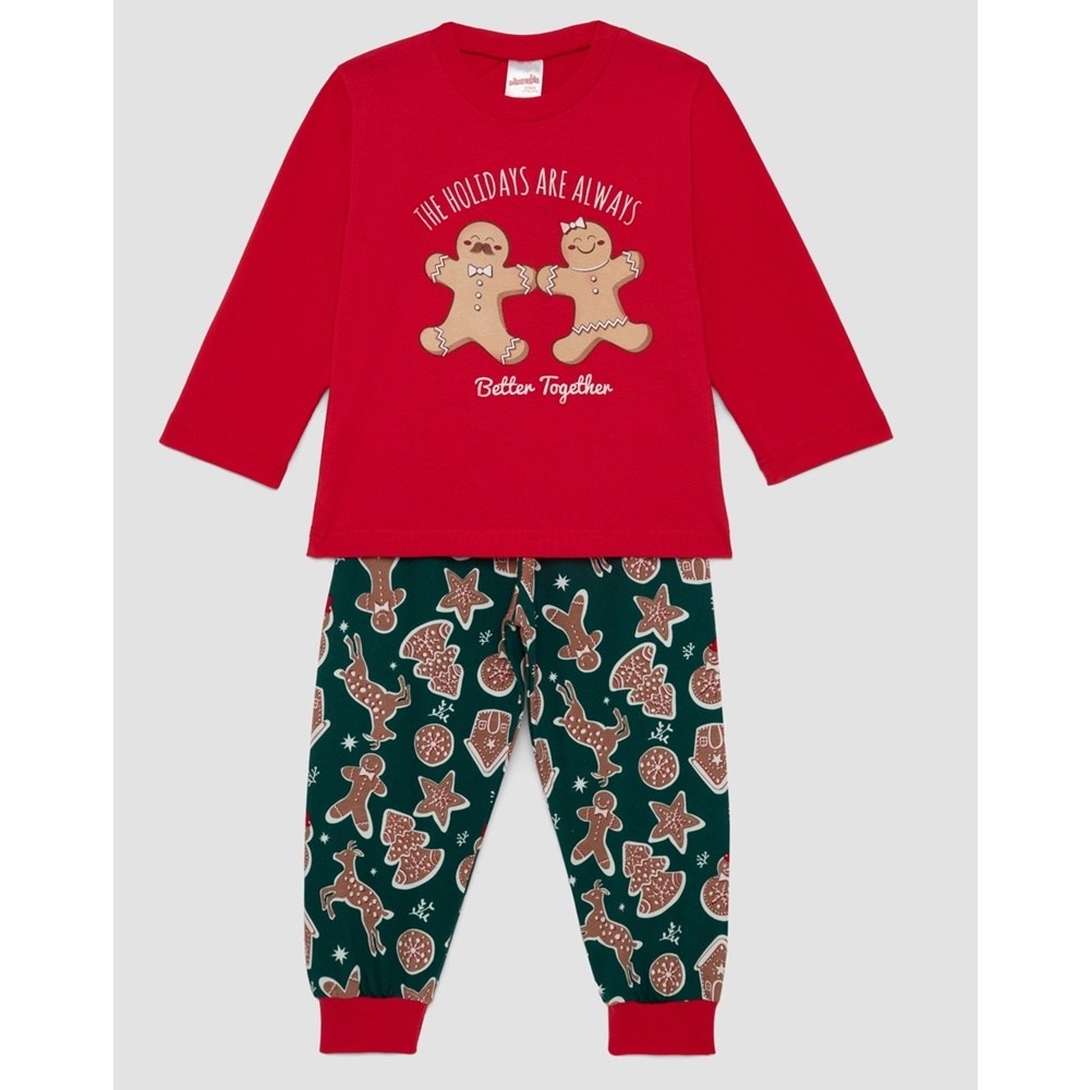Minerva Christmas Baby Unisex Πυζάμα Βαμβακερή