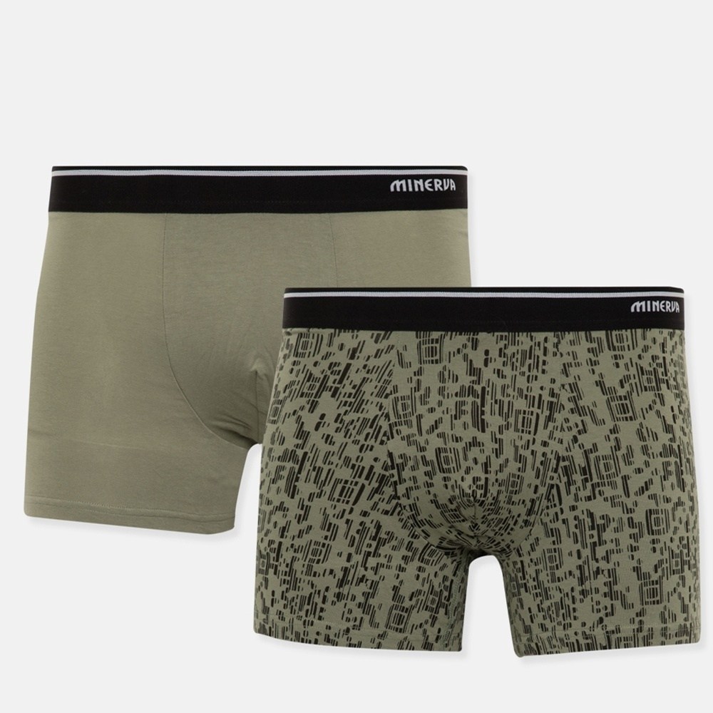 Minerva Ανδρικά Boxer Βαμβακερά 2Τμχ