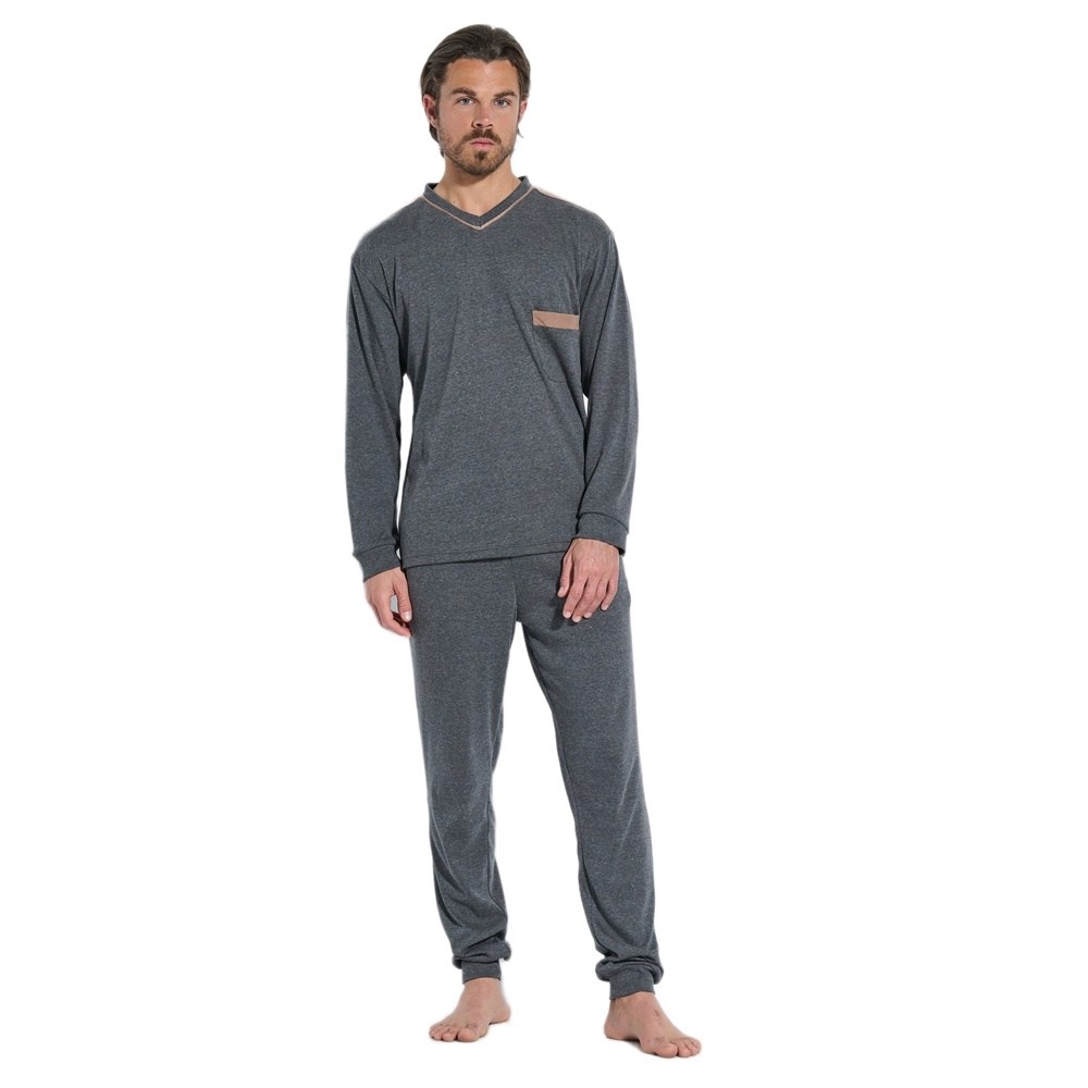 Rafael By Jeannette Ανδρική Χειμερινή Πυζάμα Με Βαμβάκι Regular Fit