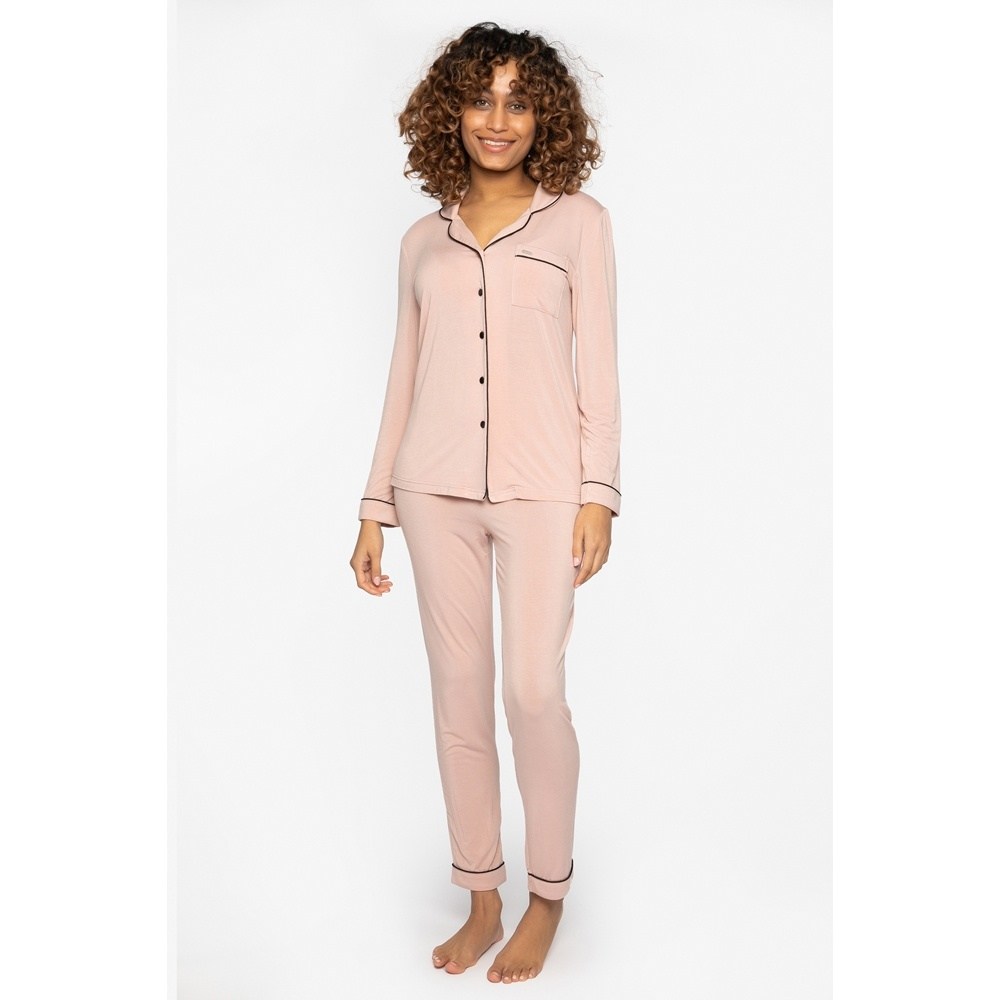 Pretty You London Γυναικεία Χειμερινή Πυζάμα Bamboo Regular Fit