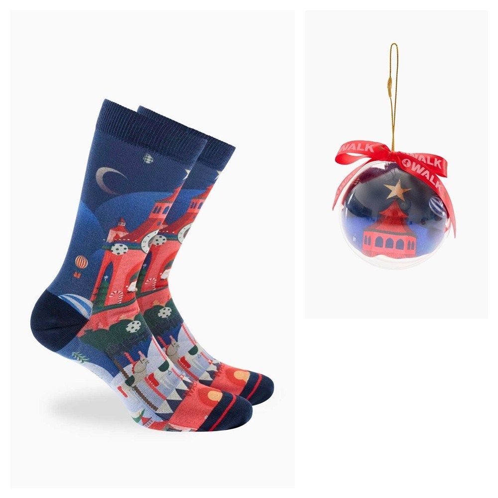 Walk Unisex Christmas Printed Κάλτσες