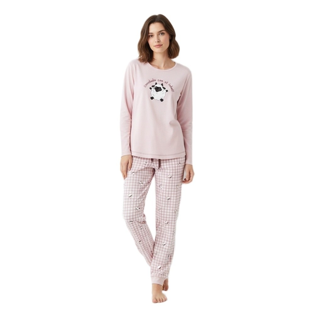 Little Uniqorn Γυναικεία Χειμερινή Πυζάμα Με Βαμβάκι Regular Fit