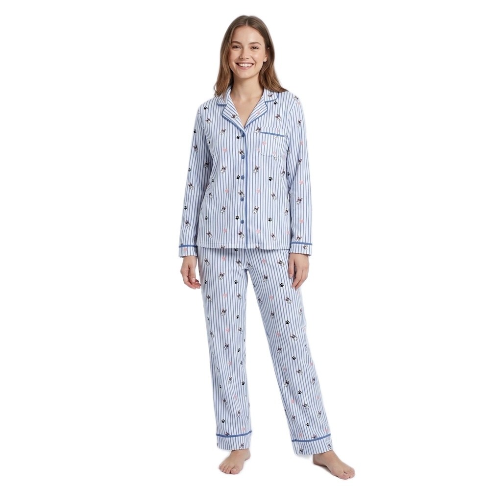 Little Uniqorn Γυναικεία Χειμερινή Πυζάμα Με Βαμβάκι Regular Fit